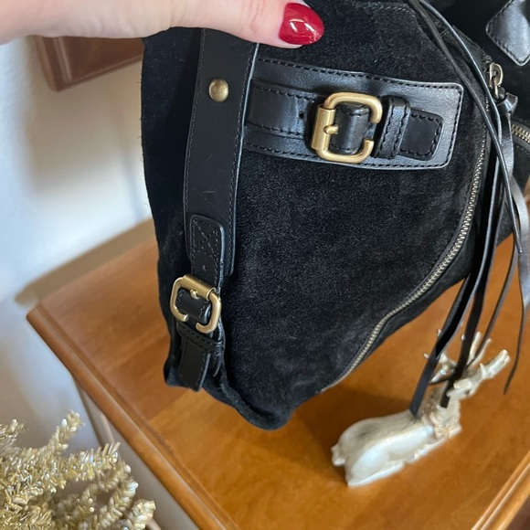 Club Monaco Black Suede Tote - Picture 2 of 10
